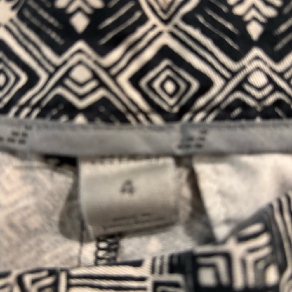 Geometric BCG Denim Patterned Navy Blue  and White Women Shorts - Picture 4 of 4